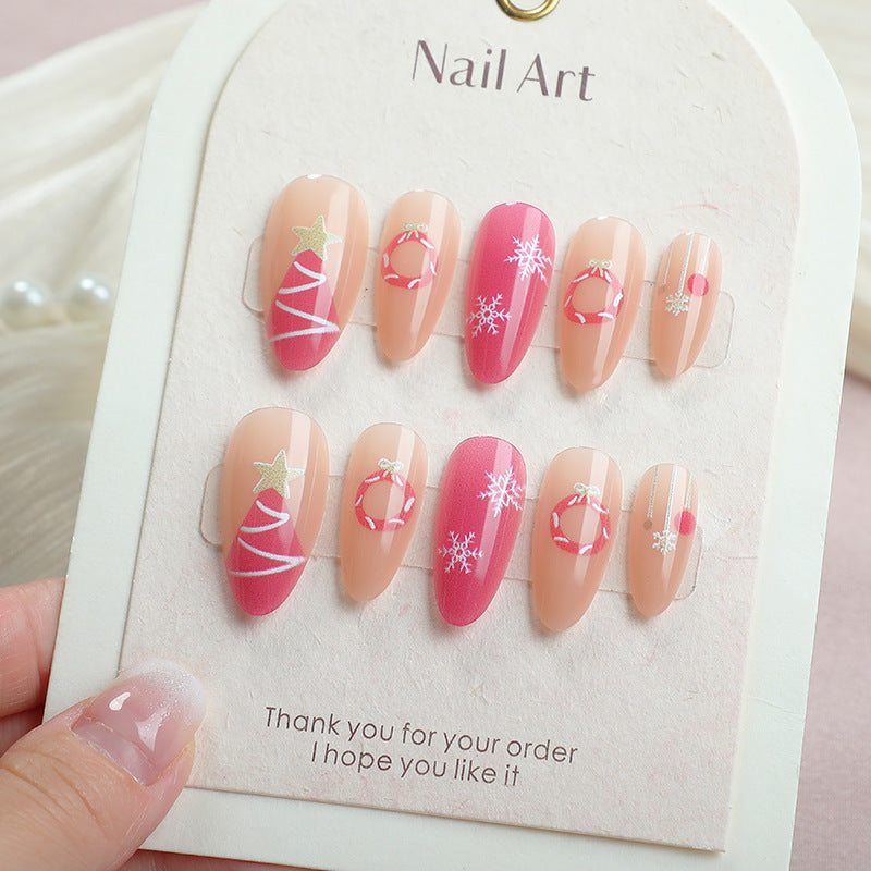 Festliches saisonales Press-On Nagelkunst Set Brehn