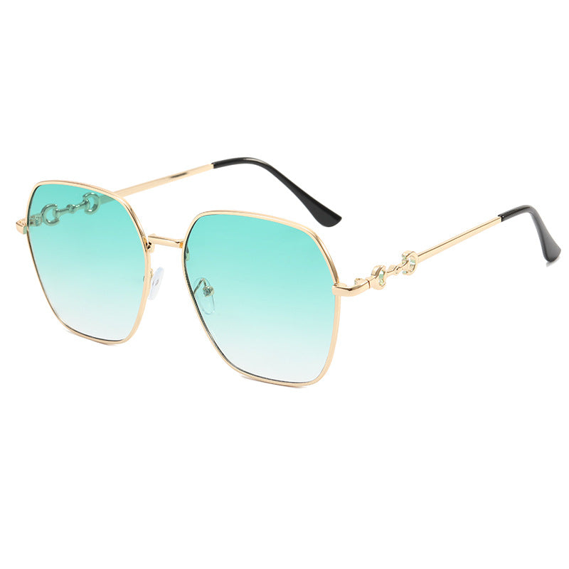 Damen geometrische Oversized Sonnenbrille Brehn