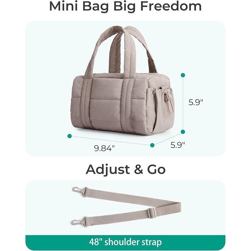 Multifunktionale Gepolsterte Handtasche Brehn