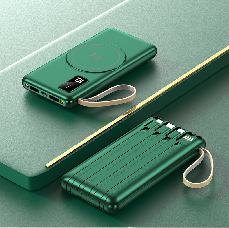 Kabellose Powerbank mit Innovativer Induktionsladung und Digitaler Ladeanzeige Brehn