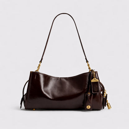 Elegante Leder Schultertasche