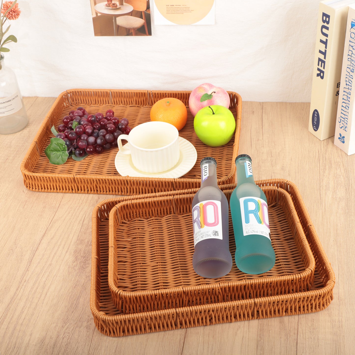 Dekoratives Handgefertigtes Serviertablett Brehn