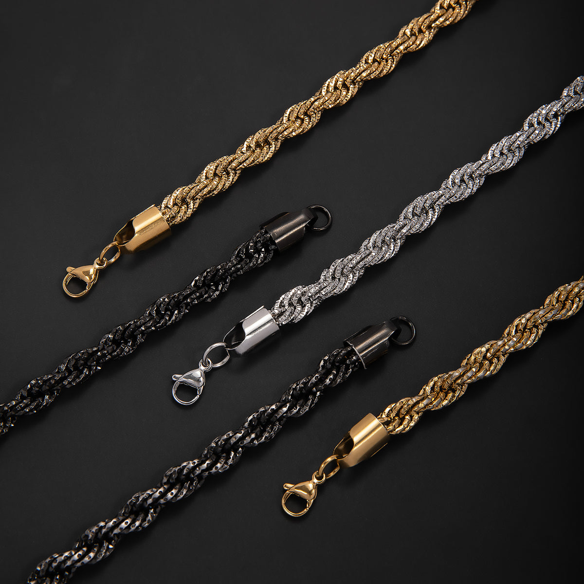 Geflochtenes Gold-Statement-Armband Brehn