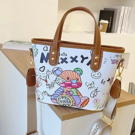 Kreative Handtasche Im Bunten Kunststil Brehn