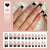 Künstliche Nageltips mit eleganten Design Brehn