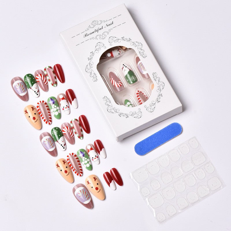 Kunstnagelset mit festlichen Weihnachtsmotiven Brehn 1787561505