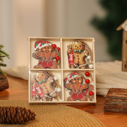 Dekorative Weihnachtsanhänger im Gnom-Design Brehn