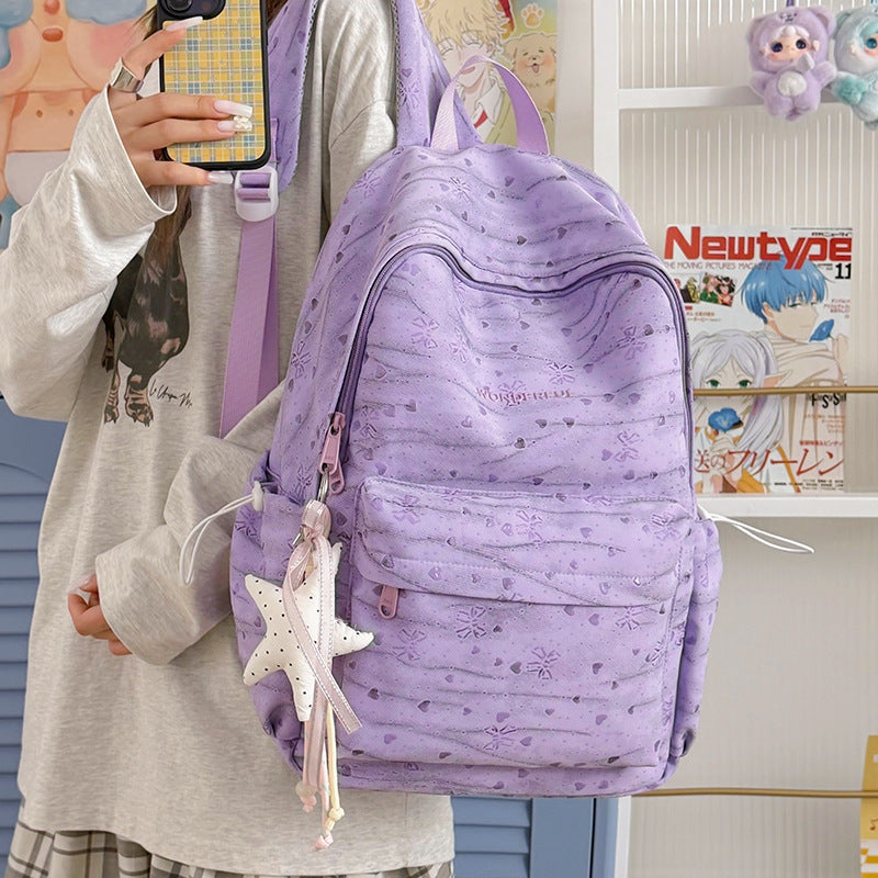 Stilvoller Herzmuster-Rucksack Brehn