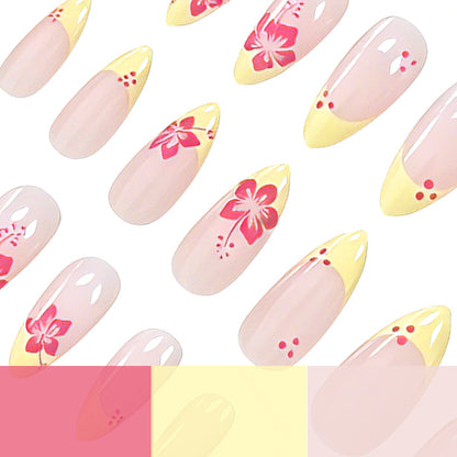 Tropisches Floral-Nagelkunst Brehn