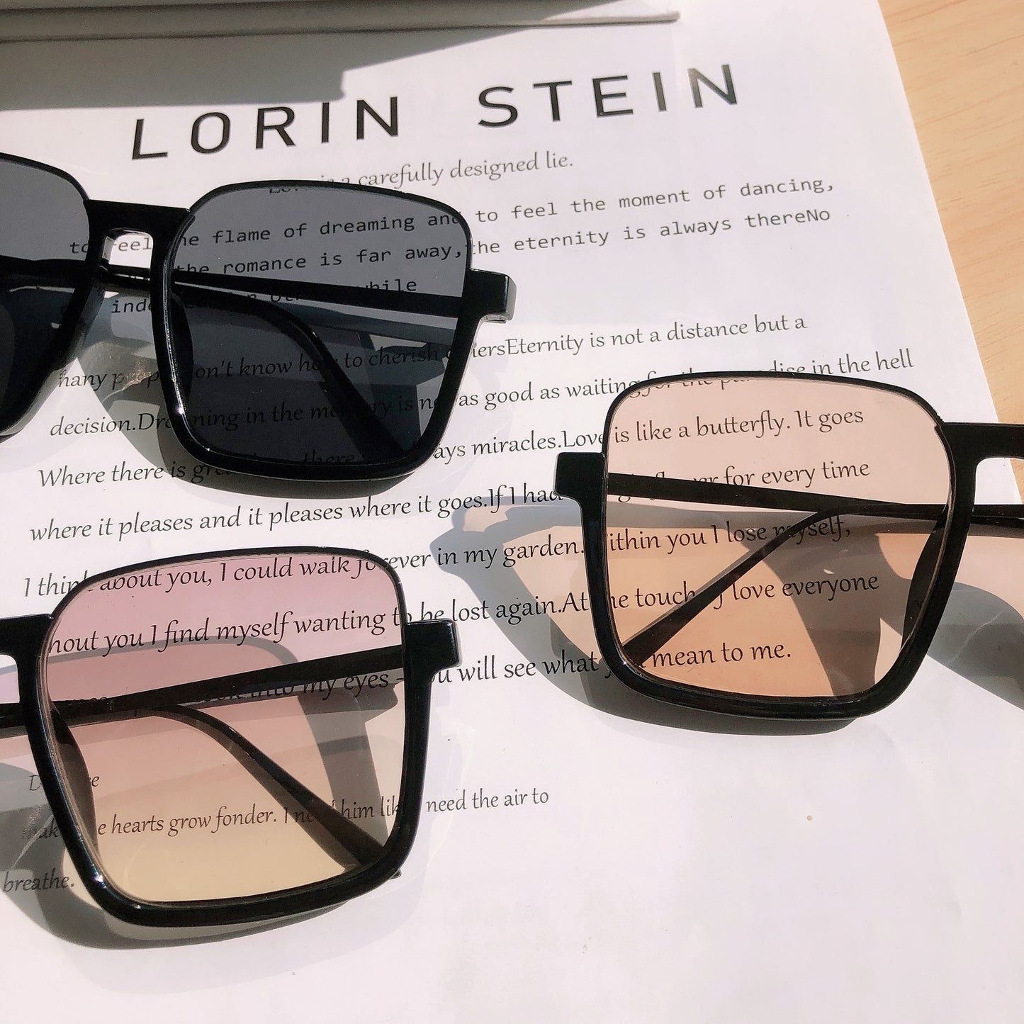 Oversized geometrische Rahmen Sonnenbrille Brehn