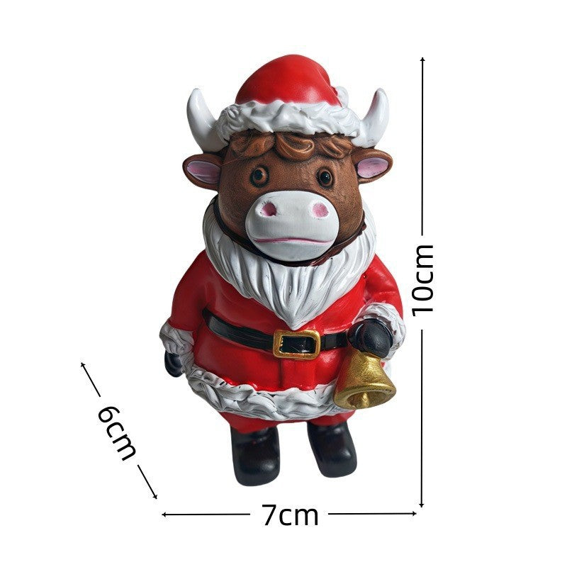 Weihnachtsdeko Figur im Hochlandrind-Design Brehn