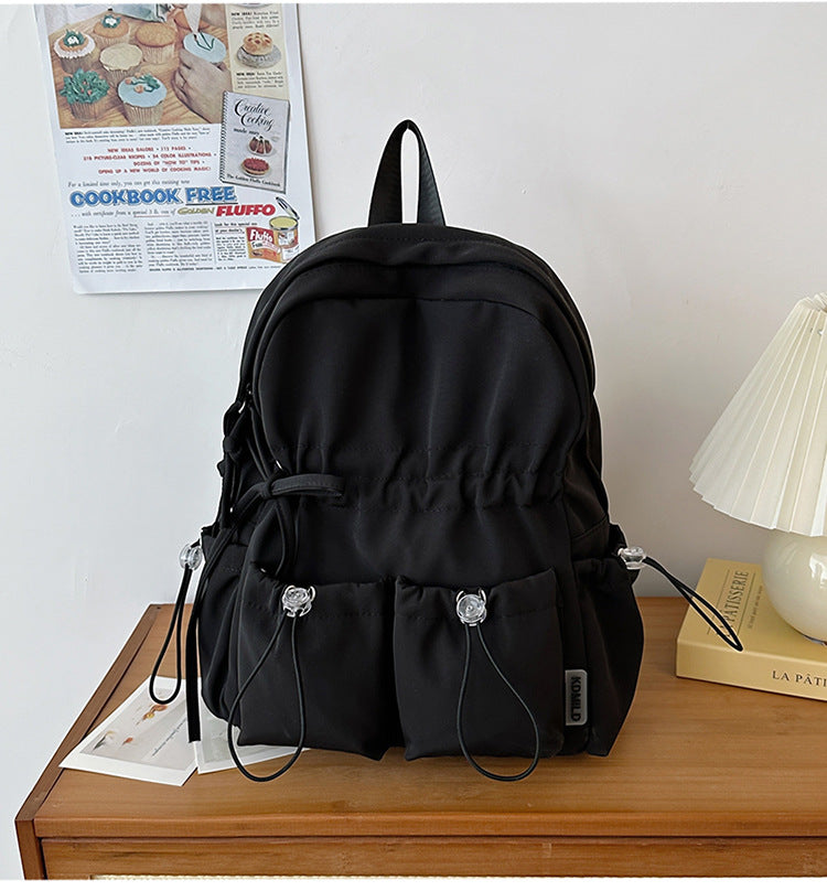 Funktionaler Kordelzug-Utility-Schulrucksack