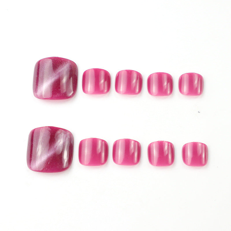 Premium Gel Press-On Zehennagel Set Brehn