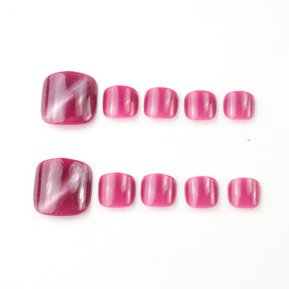 Premium Gel Press-On Zehennagel Set Brehn