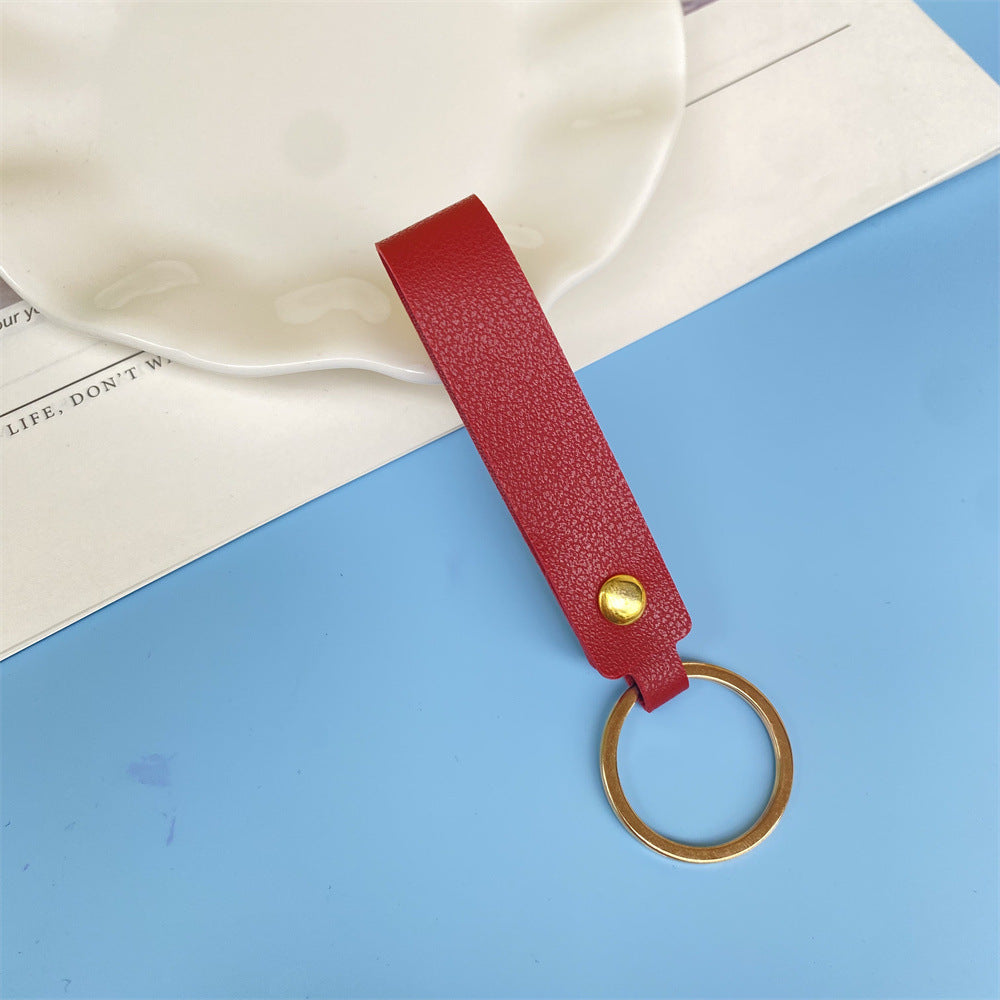 Stilvolles Leder Schlüsselanhänger Brehn