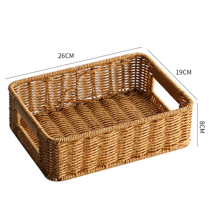 Unisex Praktischer Aufbewahrungskorb aus geflochtenem Material Brehn