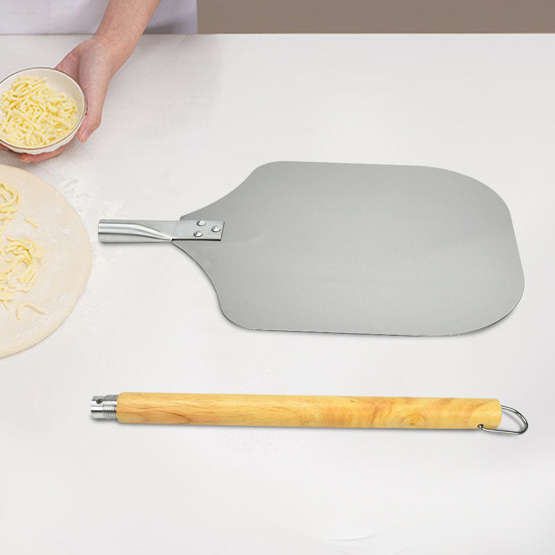abnehmbarer Holzgriff Edelstahl Pizzaschaufel Paddle für Öfen und Grills Brehn