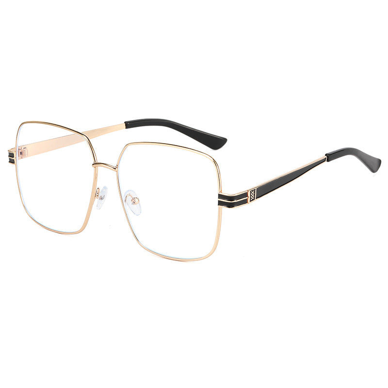 Damen modische quadratische Brille mit filigranem Metallrahmen Brehn