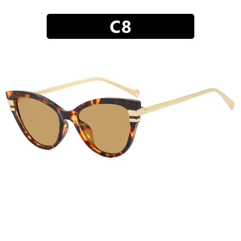 Damen Cat-Eye Sonnenbrille mit eleganten Metallakzenten Brehn