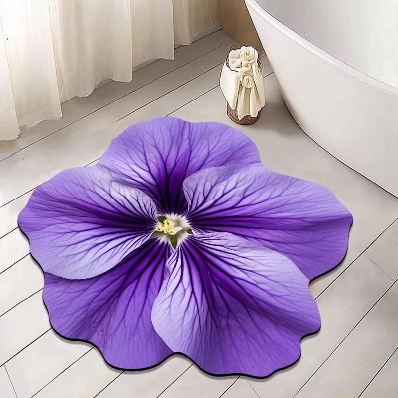 Blumenförmige Badematte