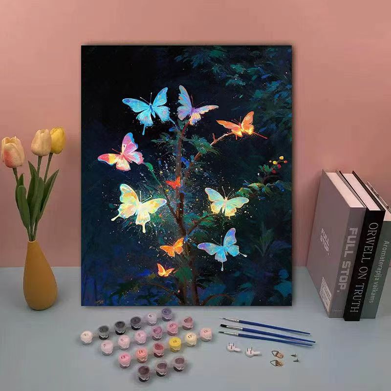 DIY Schmetterling Malen nach Zahlen Set Brehn