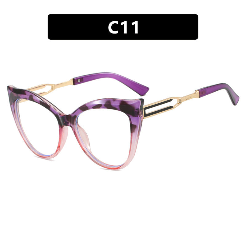 Damen cat-eye Brille mit elegantem Metallrahmen Brehn