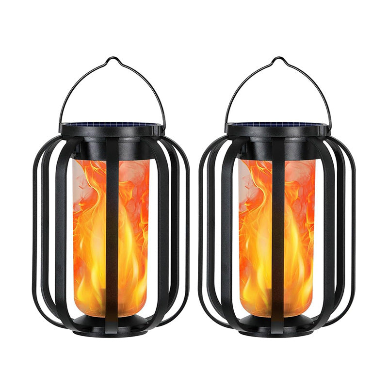 Unisex Solar Laterne mit flackerndem Feuer-Effekt Brehn
