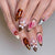 Dekorative Floral Press-On Nagelset Brehn 1787294384