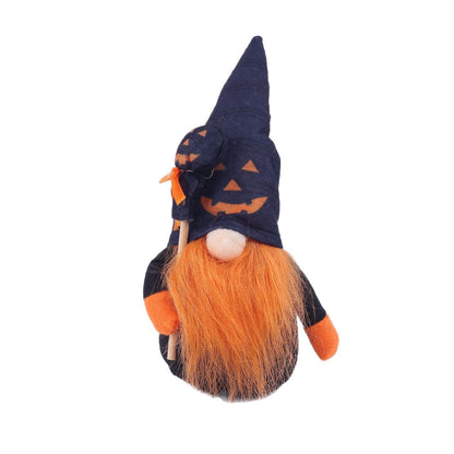 Halloween Dekofigur mit Hexenhut