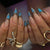 Kunstnagelset mit stilvollen, asymmetrischen Designs Brehn