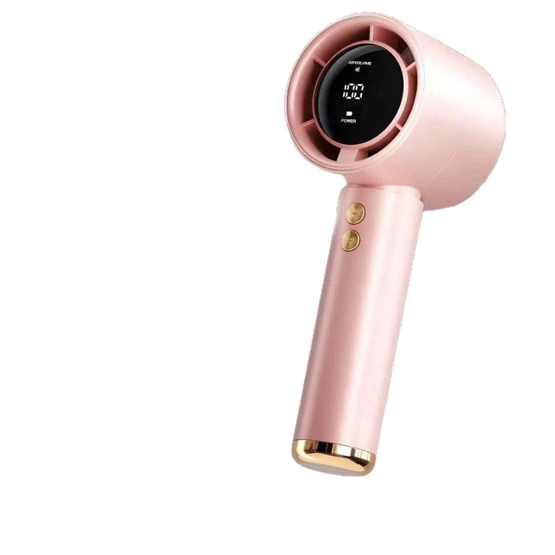 Damen tragbarer Handventilator mit digitaler Temperaturanzeige Brehn