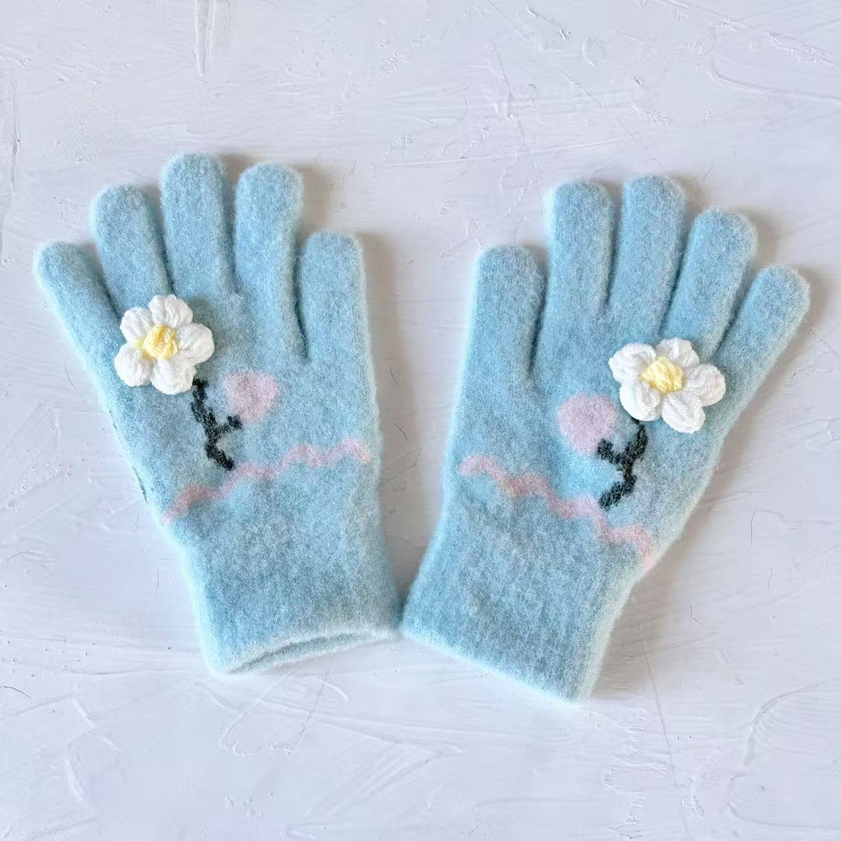Schmetterlingsverzierte Touchscreen-Handschuhe Brehn