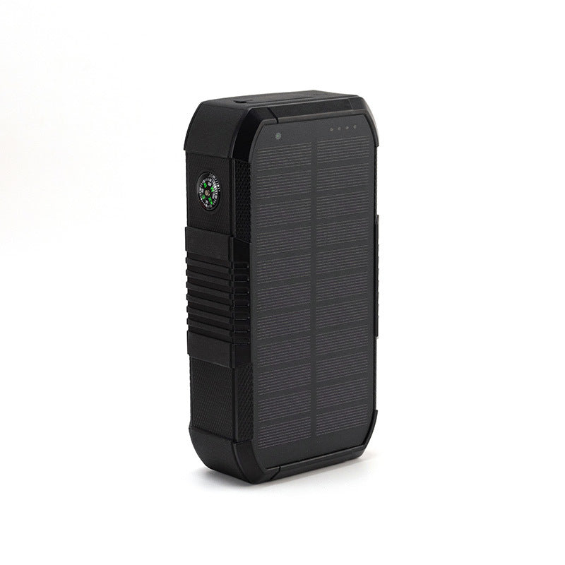 Solarbetriebene Powerbank mit Kompass Brehn