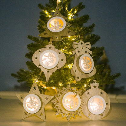 Dekorative Holz-Weihnachts ornament Brehn