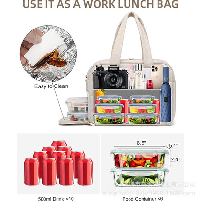 Isolierte Lunch-Tote-Tasche mit abnehmbarem Kühler Brehn