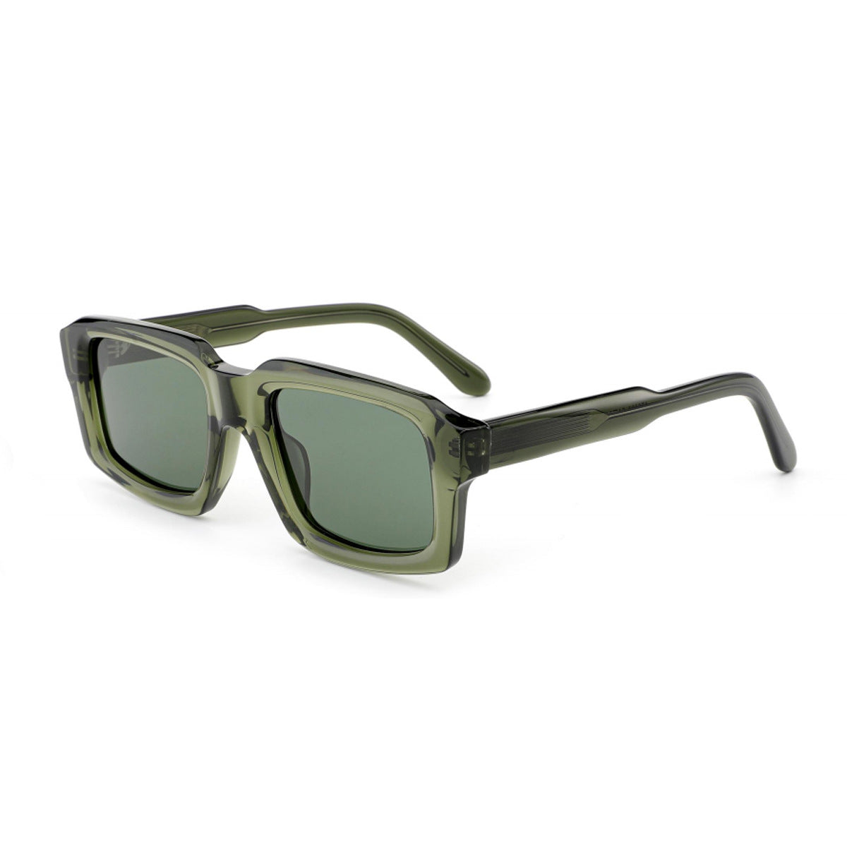 Damen quadratische Sonnenbrille mit robustem Rahmen und UV-Schutz Brehn