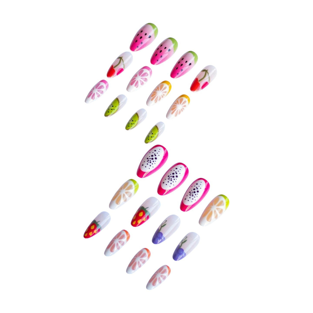Kreatives fruchtbezogenes Nagelkunst-Set