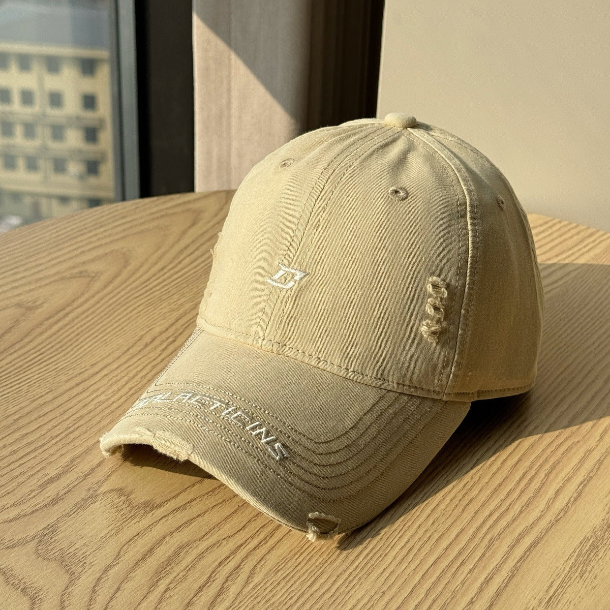 Herren Zerschlissenes Denim Baseball Cap Brehn