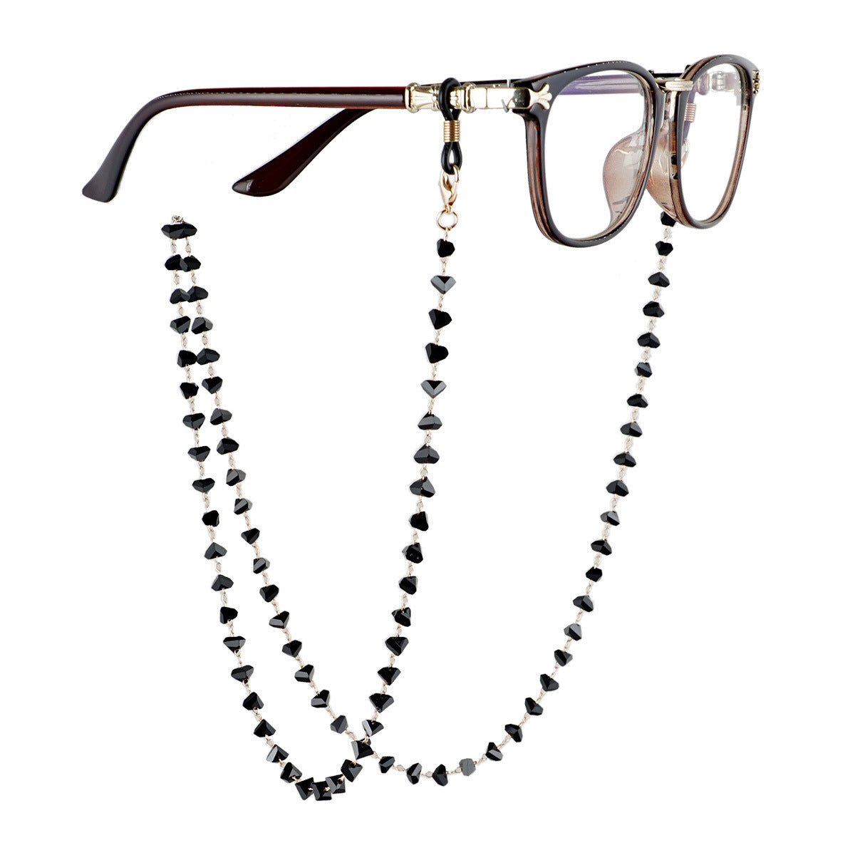 Herzförmige Perlen Eyewear Kette Brehn