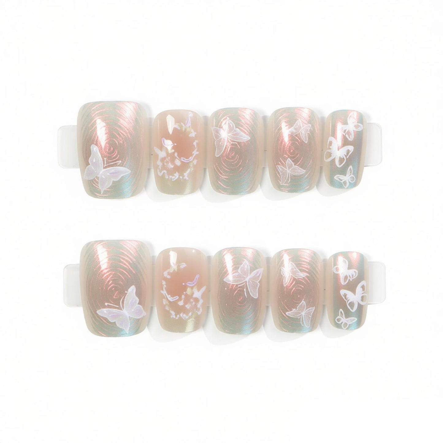 Elegantes Schmetterling-Nagelkunst-Set Brehn