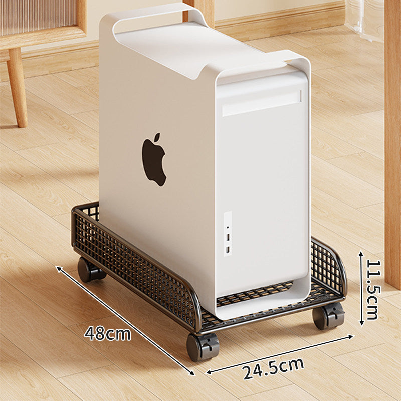 Rolling Mesh CPU Tower Stand mit verriegelbaren Rollen
