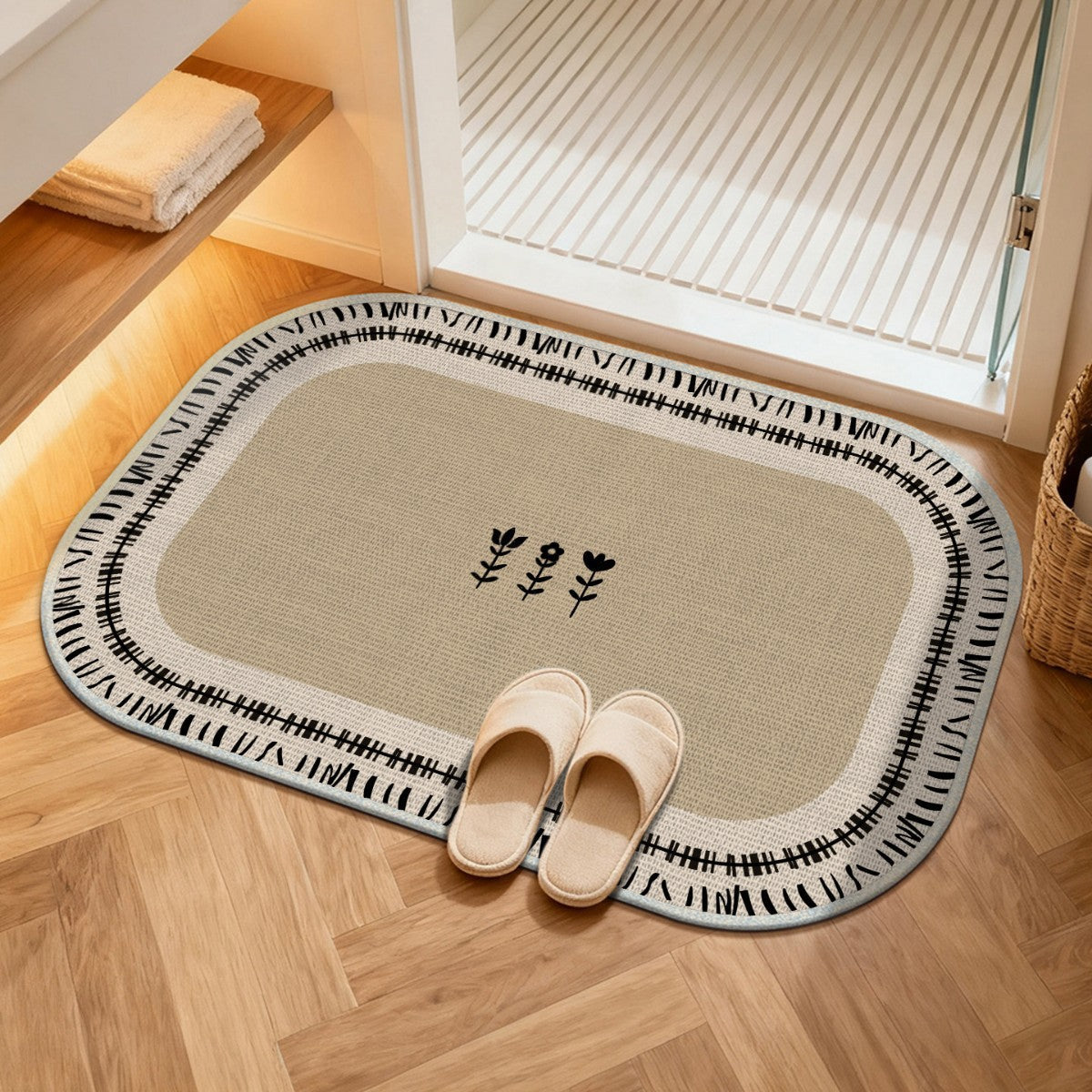 Komfort Wasserabweisende Badematte Brehn
