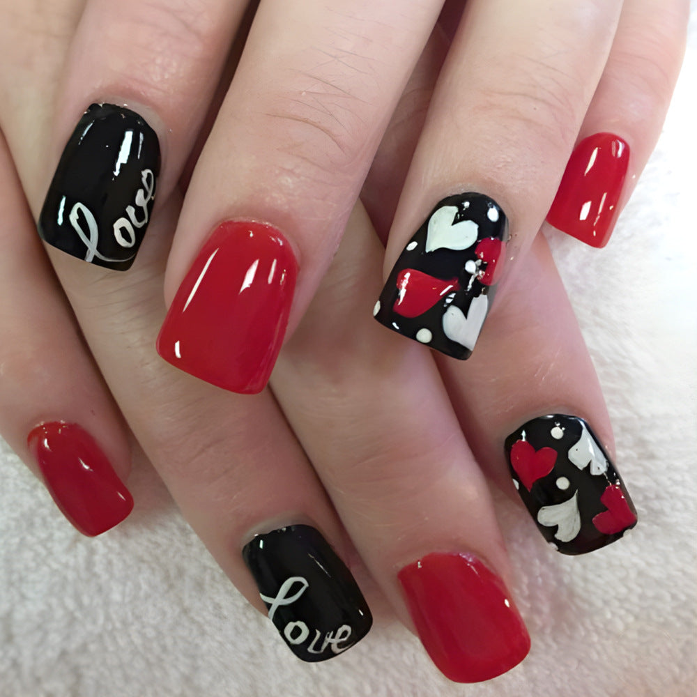 Love-Themen Press-On Nagelkunstset Brehn