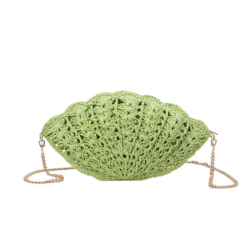 Elegante Häkel-Handtasche in Muschelform