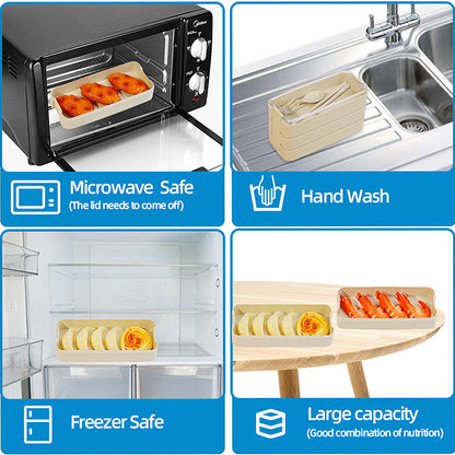 Multi-Compartment Bento Lunchbox