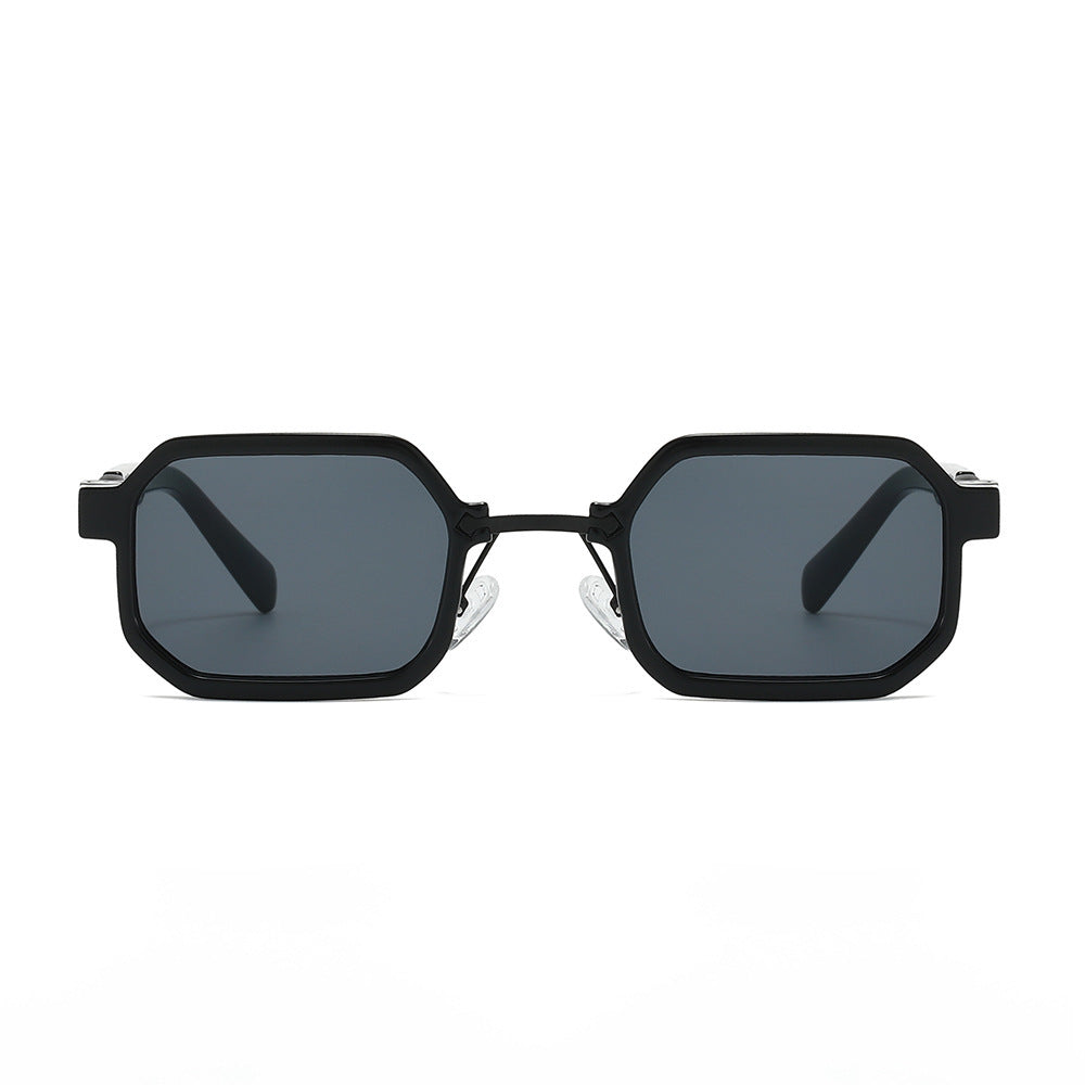 Moderne geometrische rechteckige Sonnenbrille Brehn