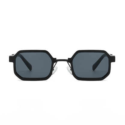 Moderne geometrische rechteckige Sonnenbrille Brehn