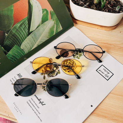 Retro-Ovalrahmen-Sonnenbrille Brehn