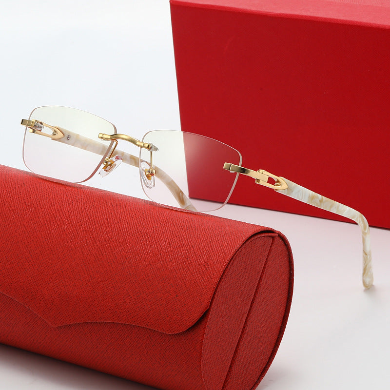 Damen elegante und modische Brille mit filigranem Metallrahmen Brehn