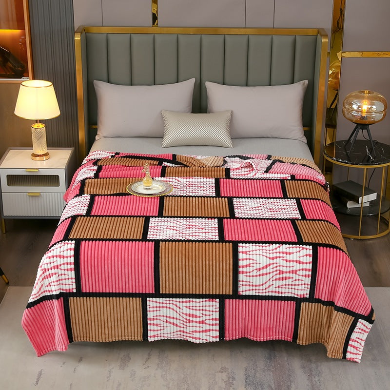 Dekoratieve Fleece-Wurfdecke